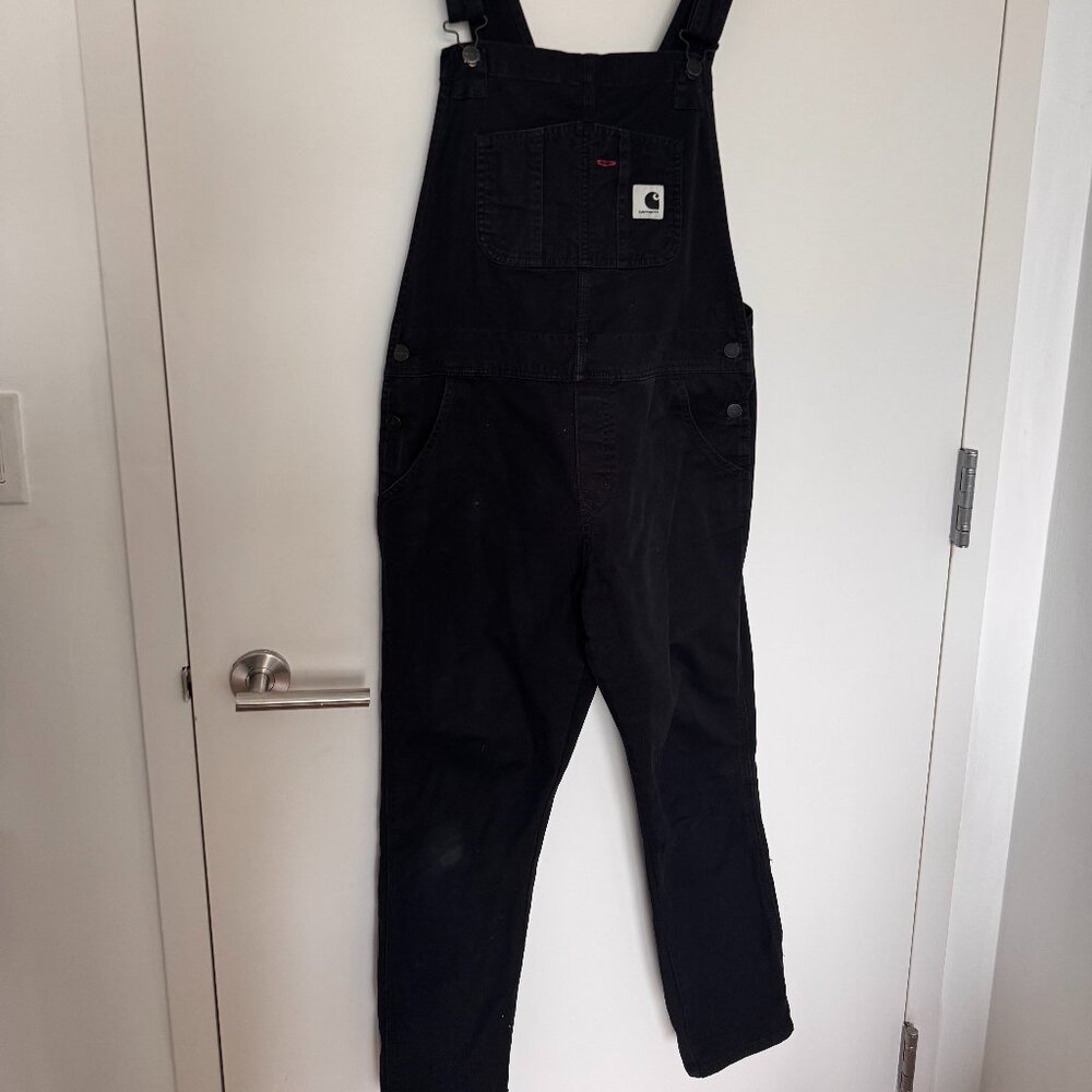 Carhartt WIP Womens Bib Overalls Black Size M